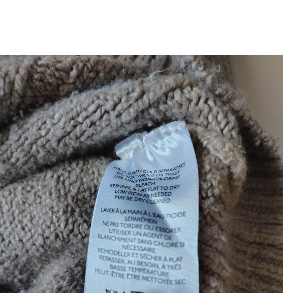 Anthropologie Pilcro Boho Western Cable Knit Cardigan Sweater 2X Oversized Beige - Picture 5 of 5
